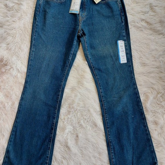 Levi's 515 Women's Blue Mid Rise Boot Cut Denim Jeans 10M/32W x 31L - Picture 3 of 11